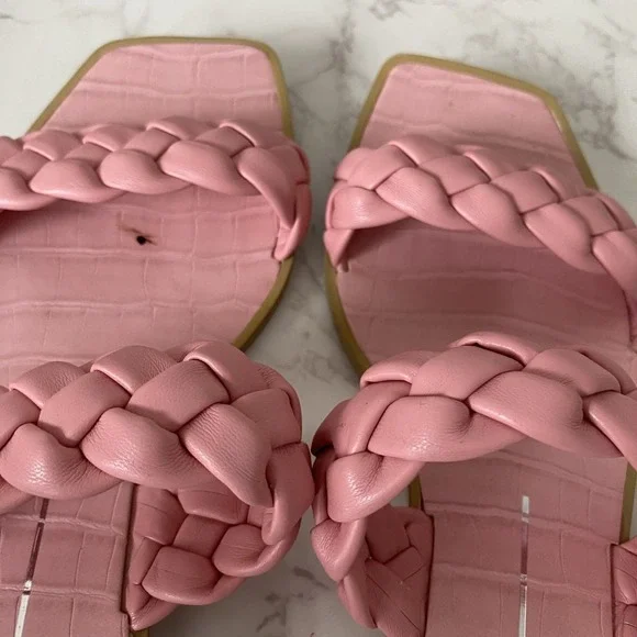 Dolce Vita Sandals Slides Sz 8 Pink Padded‎ Resort Summer - Picture 10 of 12